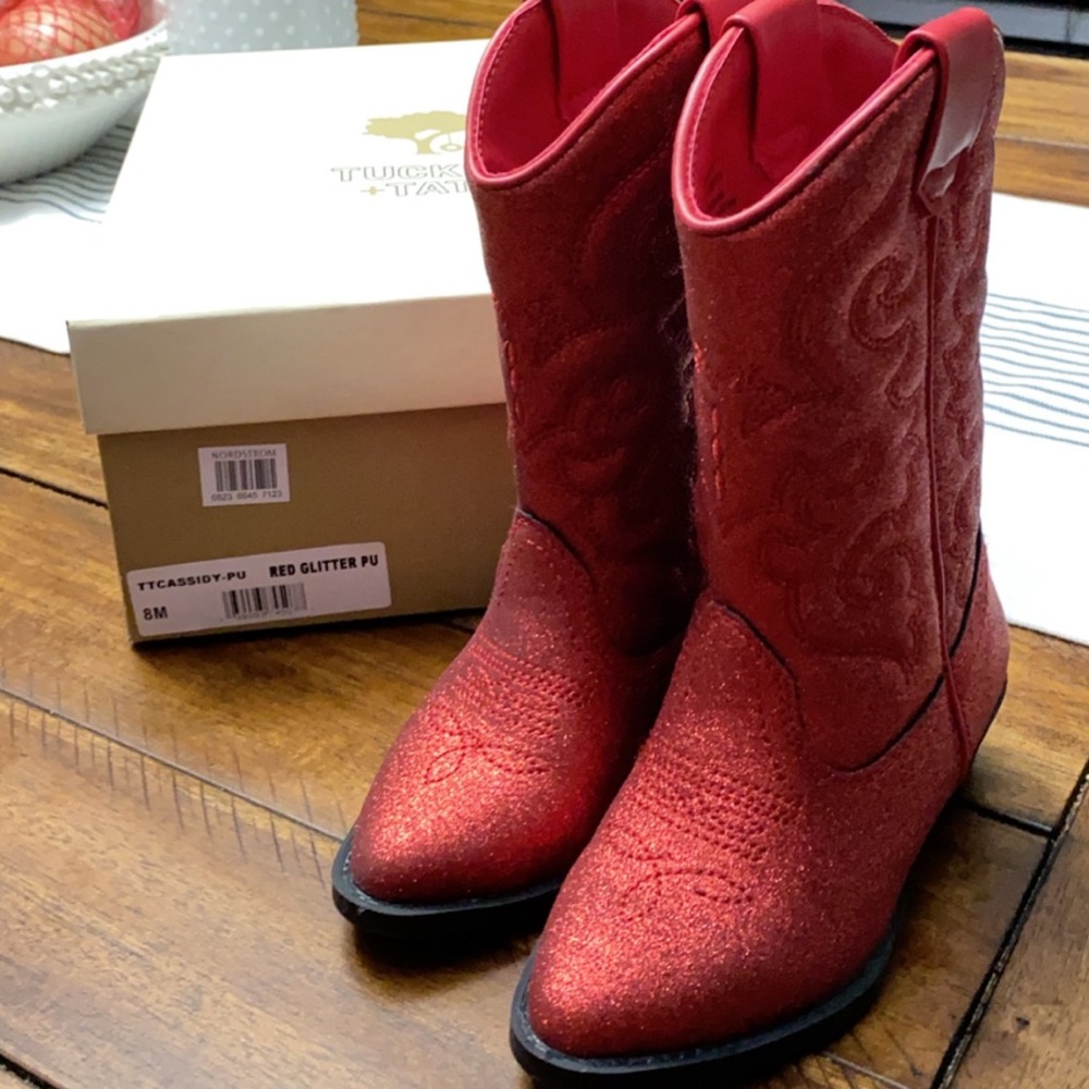 Tucker + Tate red boots